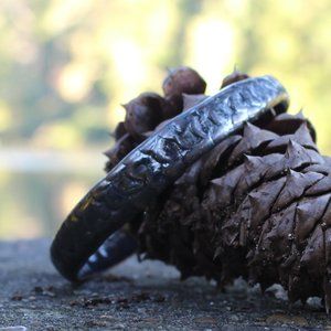 [5/$25] Worn Metal Dragon Scales Bangle Bracelet